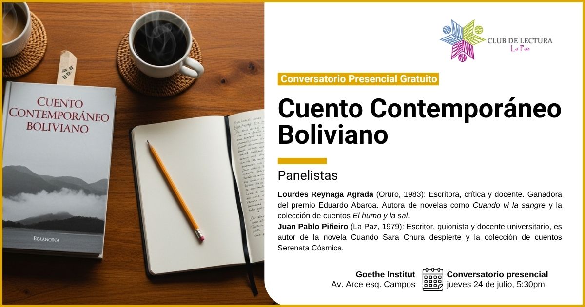 Conversatorio Gratuito sobre "Cuento Contemporáneo Boliviano"