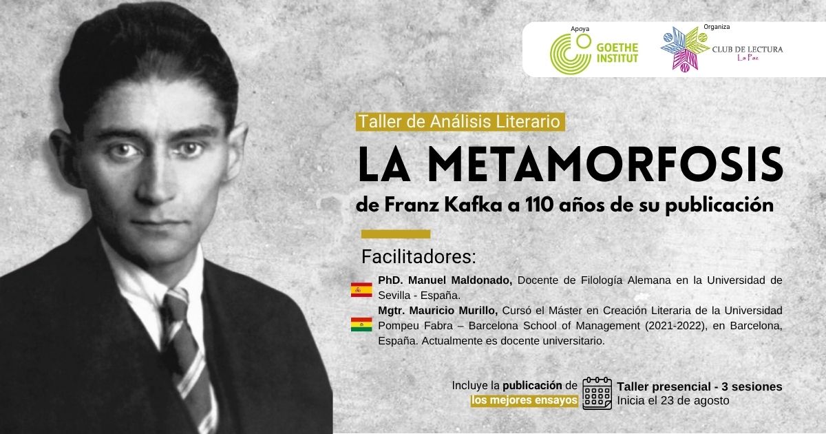 Taller de Análisis Literario sobre "La Metamorfosis" de Kafka a 110 años de su publicación