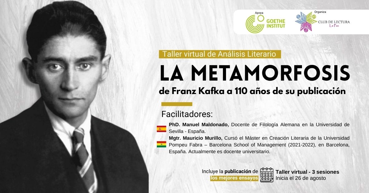 Taller virtual de Análisis Literario sobre "La Metamorfosis" de Kafka a 110 años de su publicación