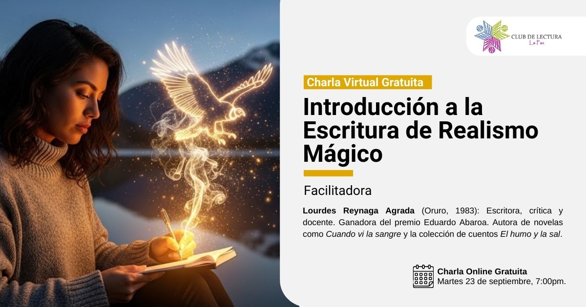 Charla virtual gratuita "Introducción a la Escritura de Realismo Mágico"