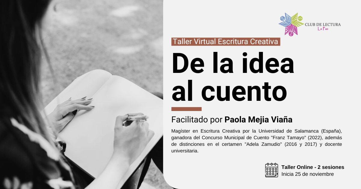 Taller Virtual de Escritura Creativa "De la idea al cuento"