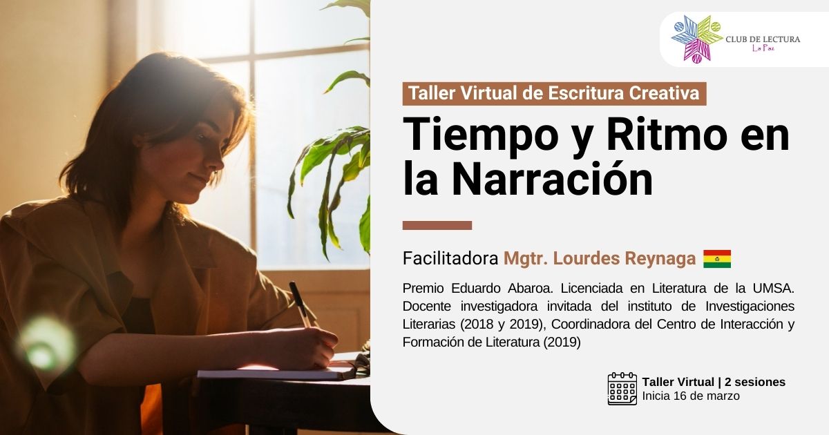 Taller Virtual de Escritura Creativa "Tiempo y ritmo en la narración"