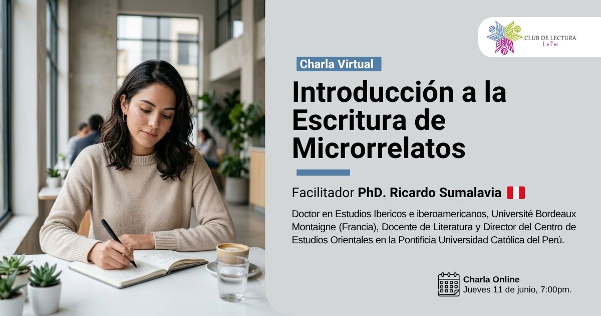 Charla Virtual "Introducción a la Escritura de Microrrelatos"