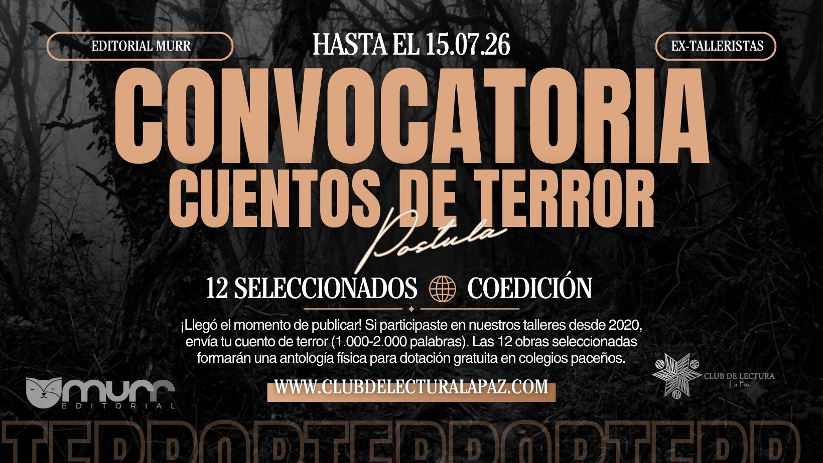Convocatoria de Cuentos de Terror: Proyecto Colegio+Lector