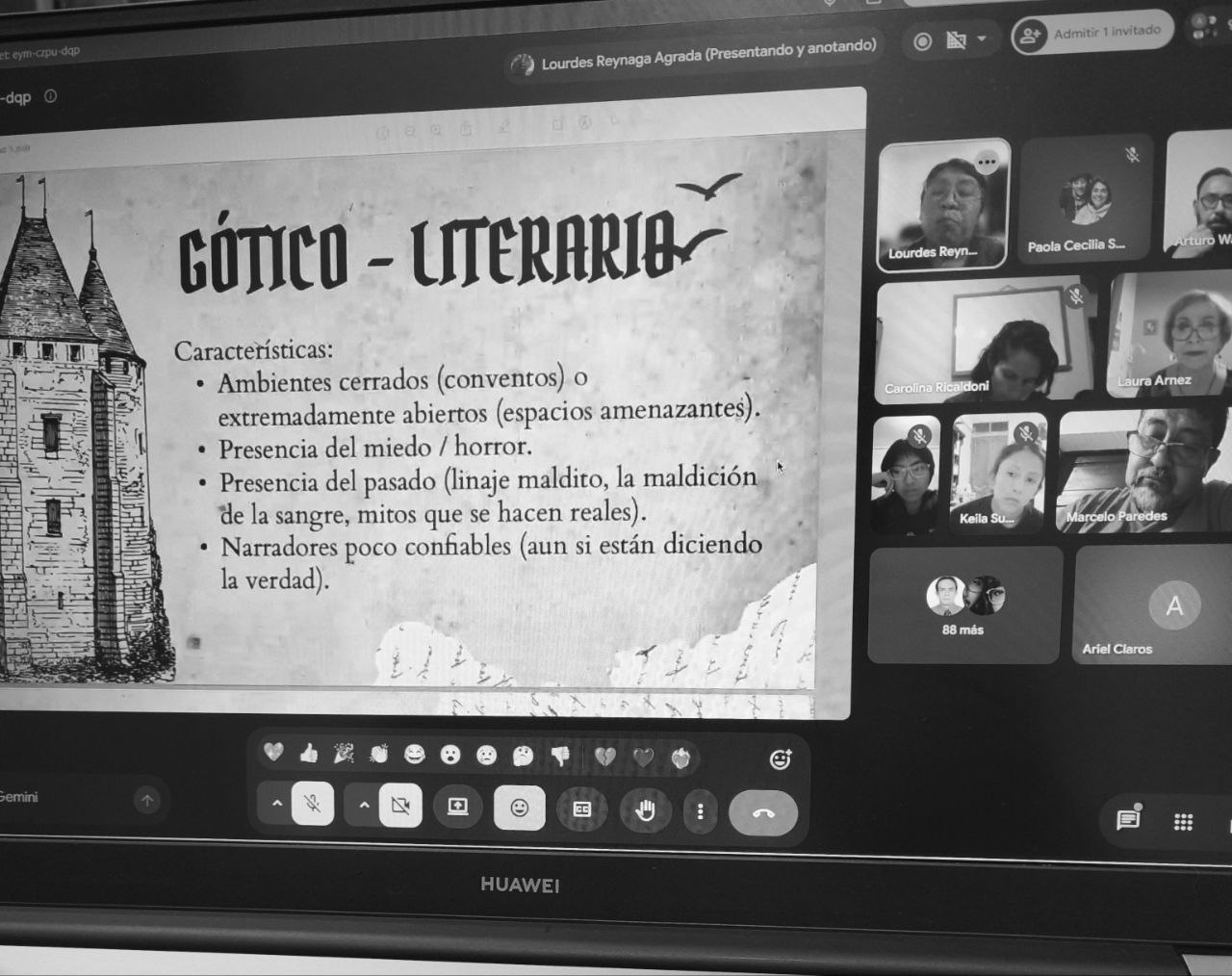 Con gran convocatoria, arranca el taller "Introducción al Gótico Andino" del Club de Lectura La Paz